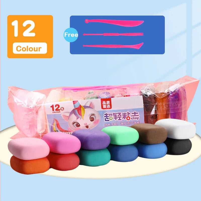 48 Colors Air Dry Clay Ultra Light Magic