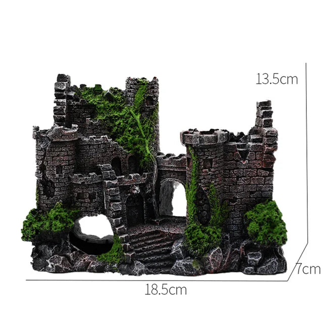 Fish Tank Plant Rockery Multi-style Aquarium Decoration,Resin Artificial