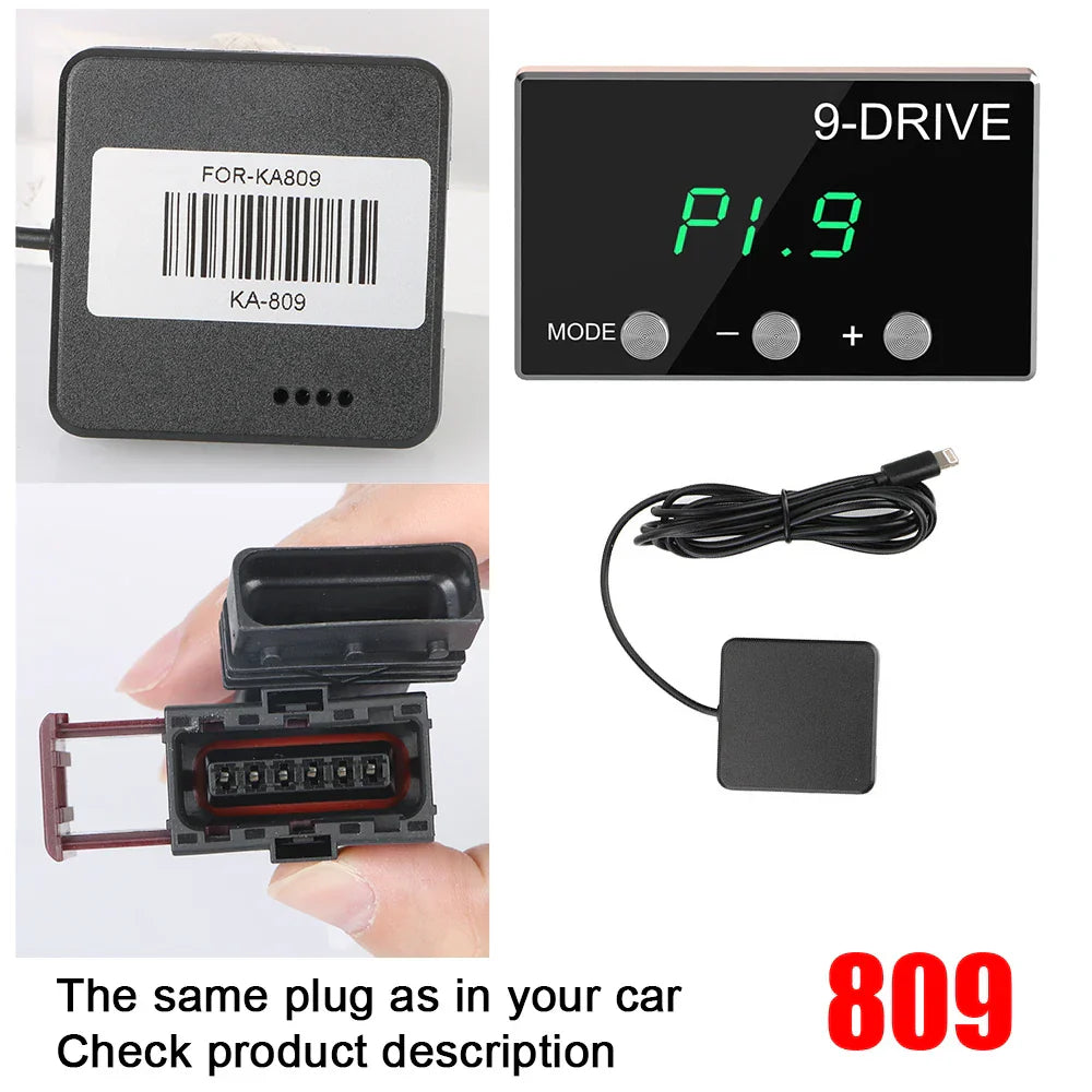 9 Drive 5 Modes Digital Car Throttle Response
