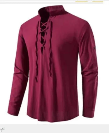 2023 mens new Amazon mens cotton and linen
