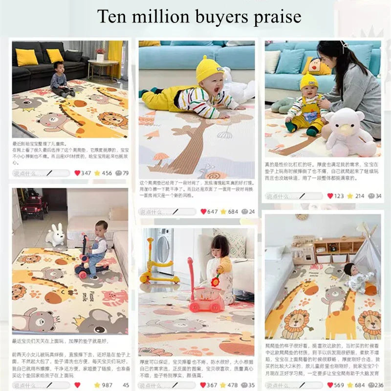 Thicken 1CM Non-toxic EPE Baby Activity Gym Baby