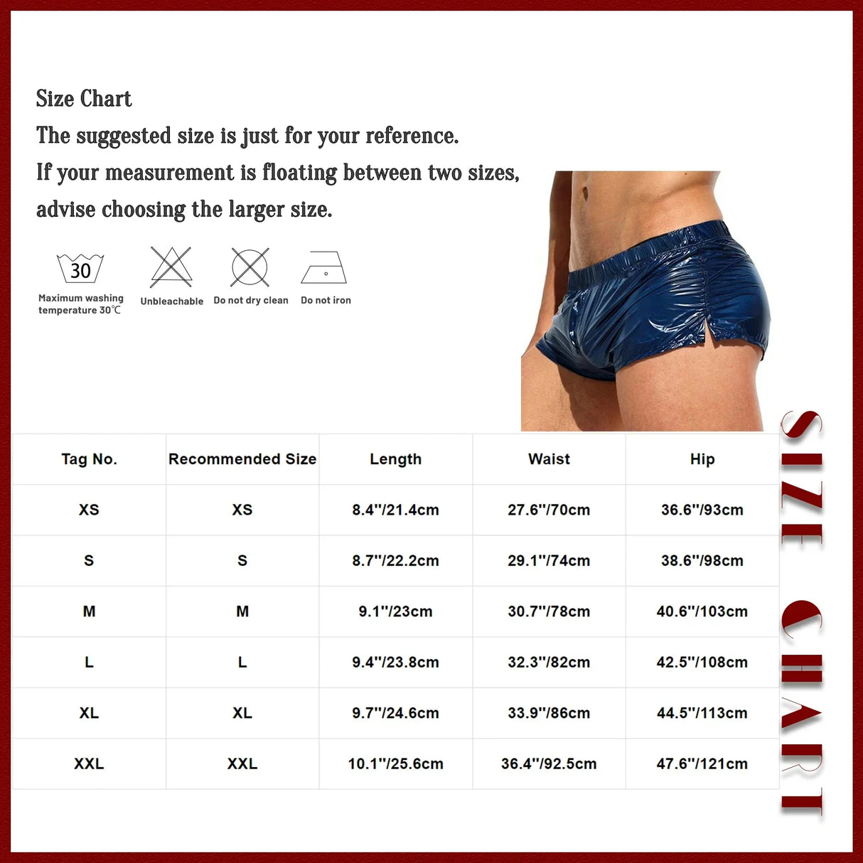 Swimwear Mens Low Rise Sides Slit Swim Shorts