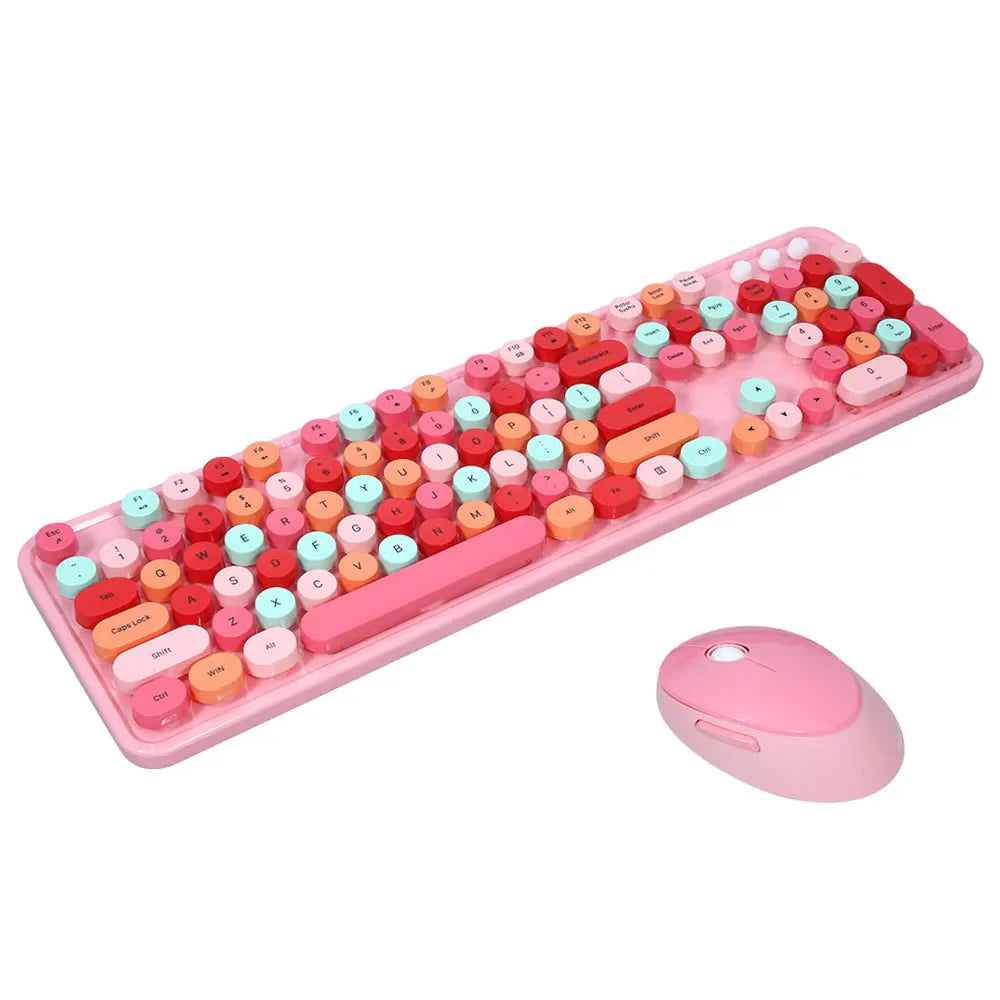 Mofii Sweet Keyboard Mouse Combo Mixed Color 2.4G