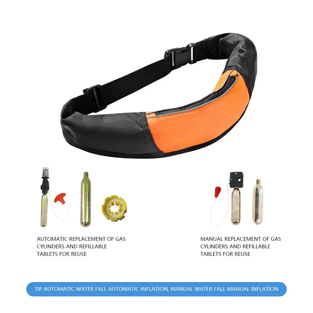 Inflatable Drifting Safety Life Belt Portable Oxford Buoyancy