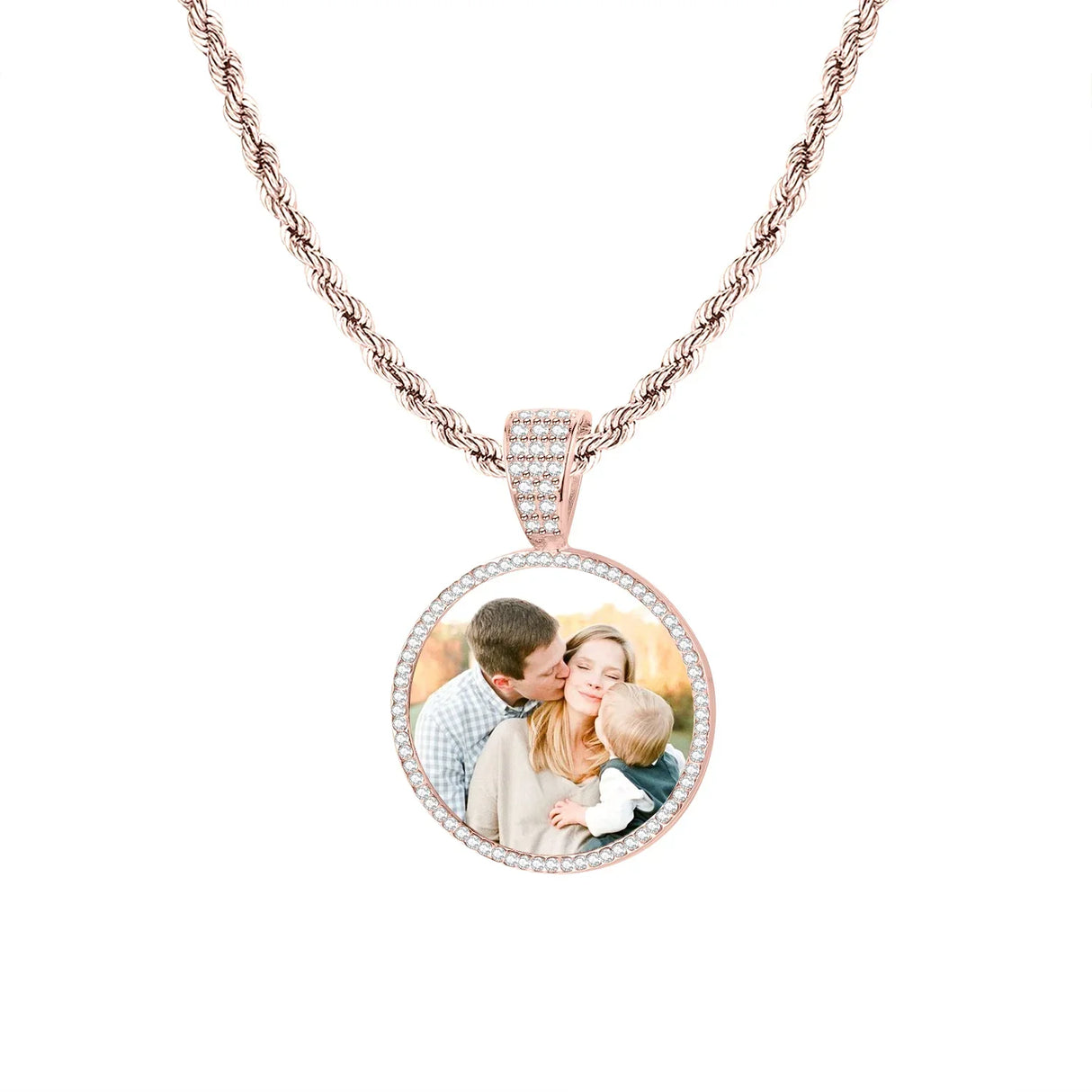 Custom Photo Pendant Necklace Personalized Hip Hop Jewelry