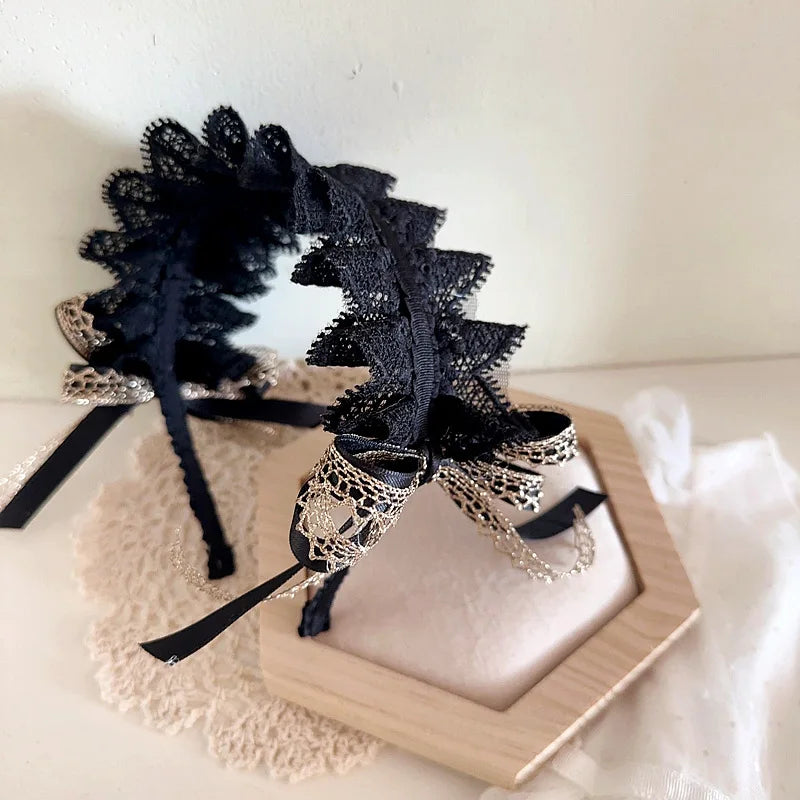 Retro Lace Hairbands for Toddler Girl Sweet Princess