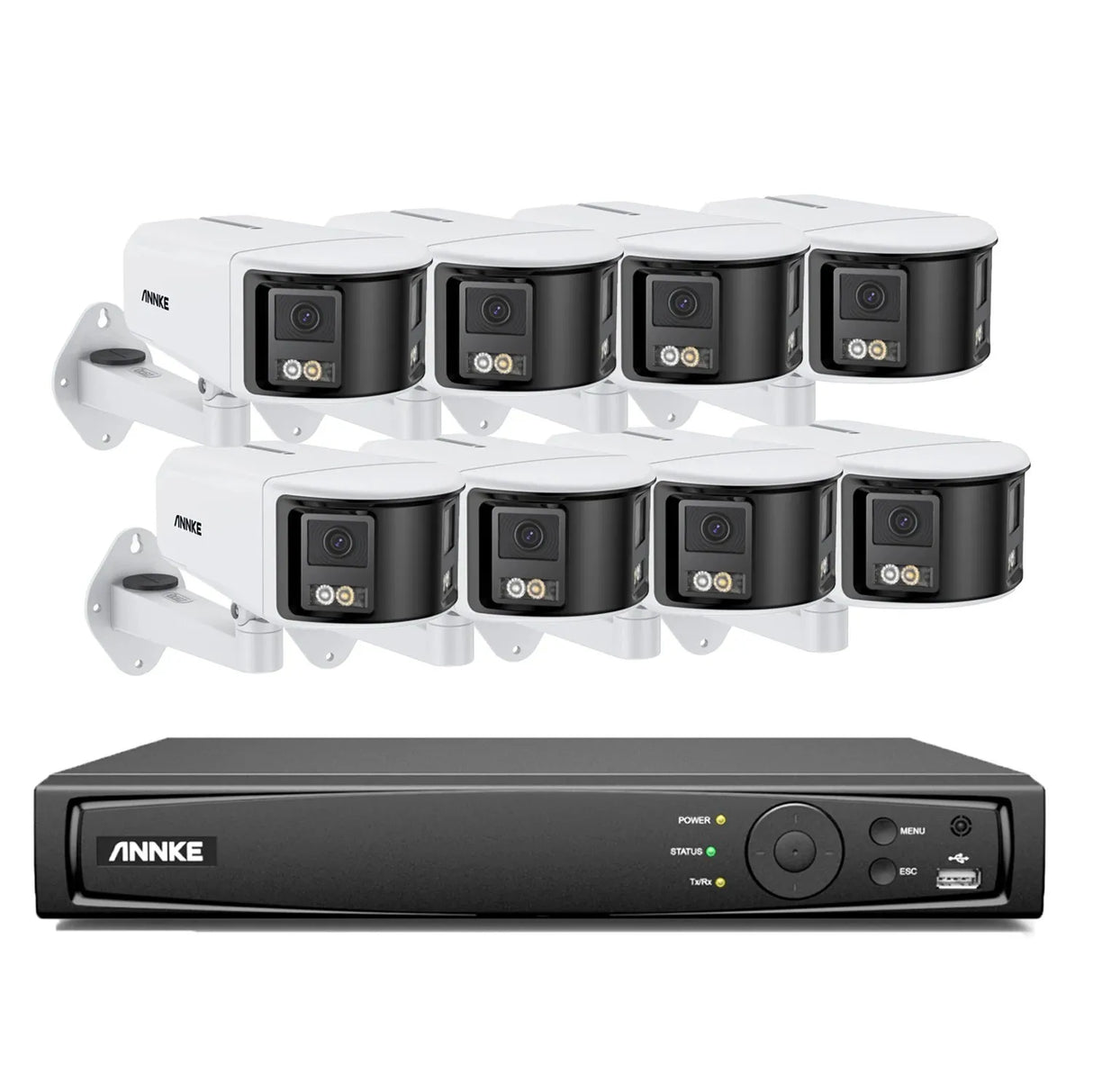 ANNKE 4K 180° Panoramic POE Security Camera Kit