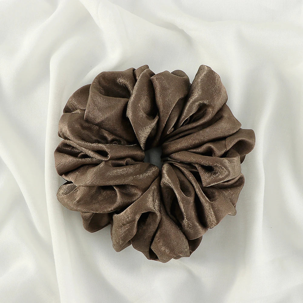 Big Size Shiny Chiffon Scrunchies for Muslim Women