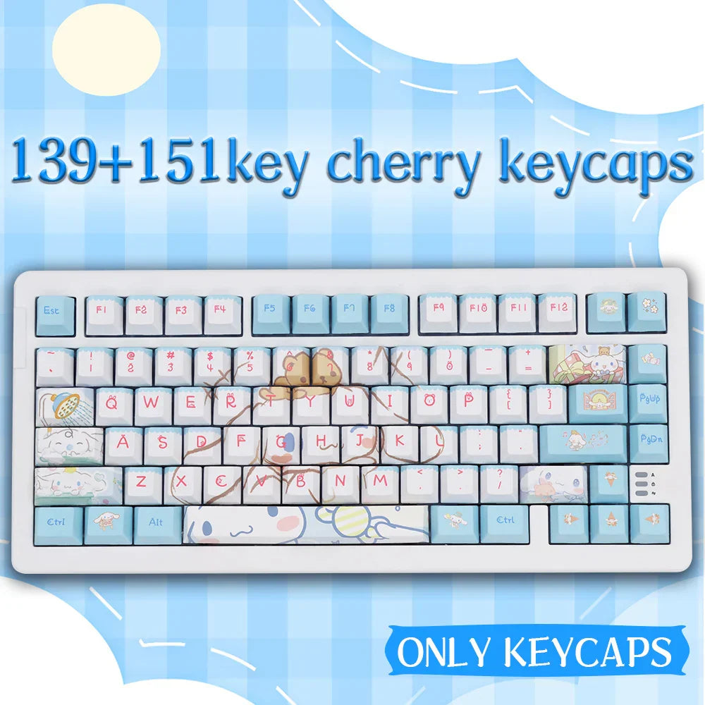 Yugui Dog Cute Key Caps Replaceable Cherry Profile