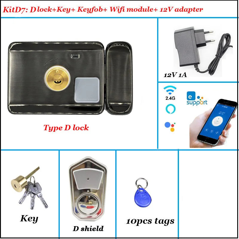 Intelligent Door Lock Video Intercom Compatible Electric Lock