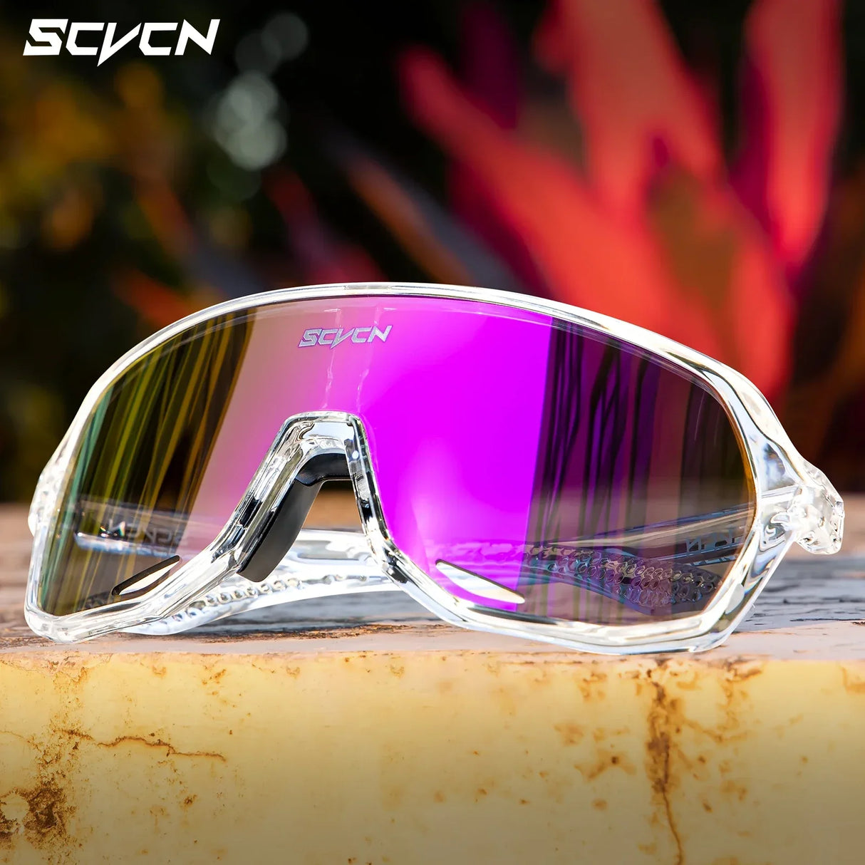 SCVCN-Sunglasses for Men Sport Cycling Glasses Bike Mountain