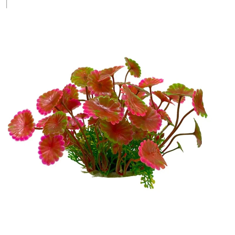 Green Artificial Leaves for Aqua-Terrariums Plants Fish Bowl
