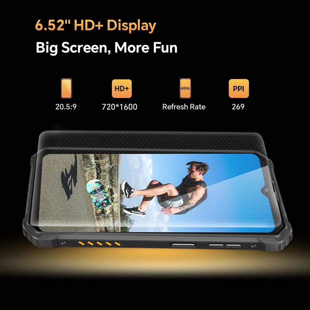 Oukitel WP23 Rugged Mobile Phones 6.52 Inch HD