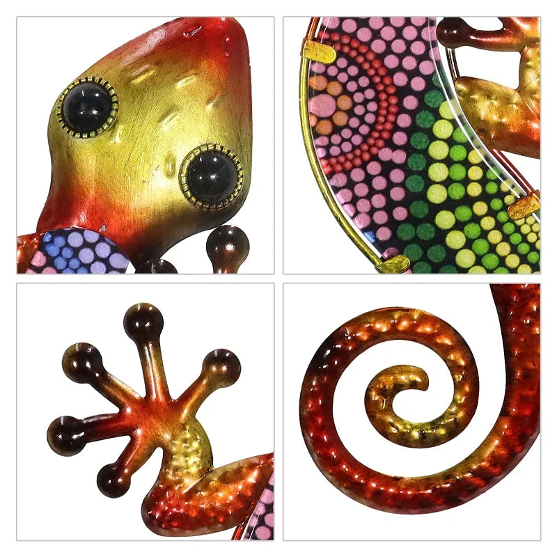HONGLAND Metal Gecko Wall Art 2 Pack 15