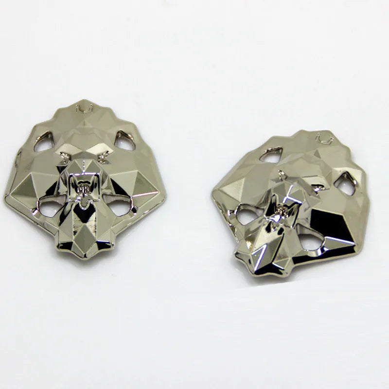 24k Mirror Electroplated Polygonal NonFade Metal Shoelace Buckle