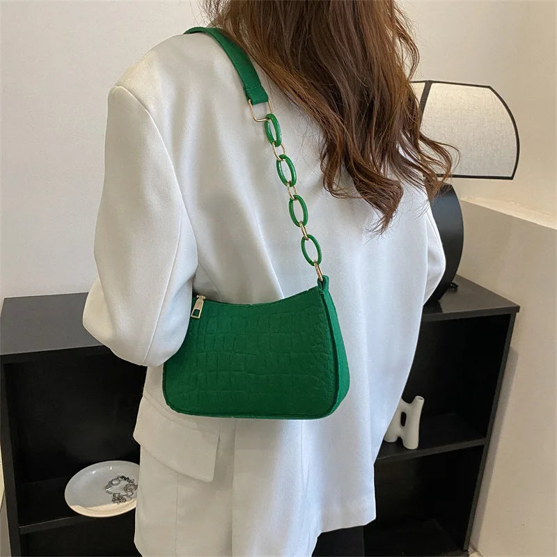 2023 Felt Shoulder Bags for Women Women's Subaxillary