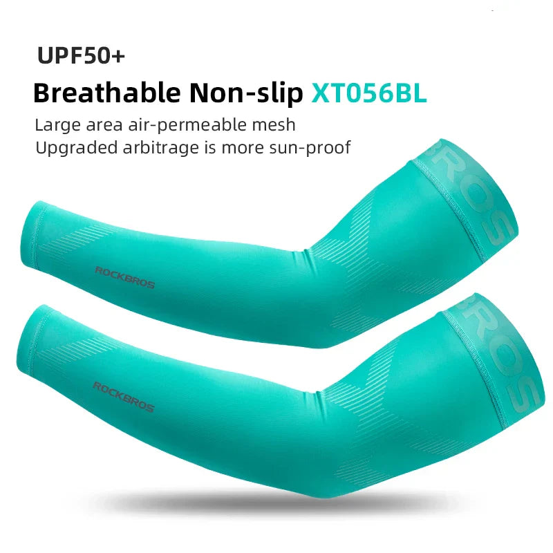 ROCKBROS Arm Sleeves UV Protection Running Jogging Armwear