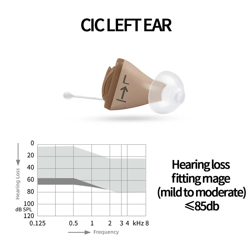 Signia Invisible Hearing Aid 8 Channel Programmable Digital