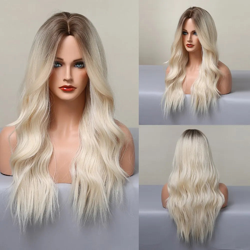 Black Wave Wigs for Women Long Natural Curly