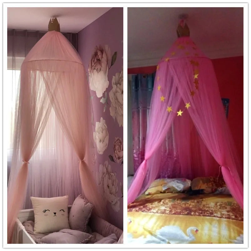 Nordic Princess Crown Dome Tent Mosquito Net 7-layer