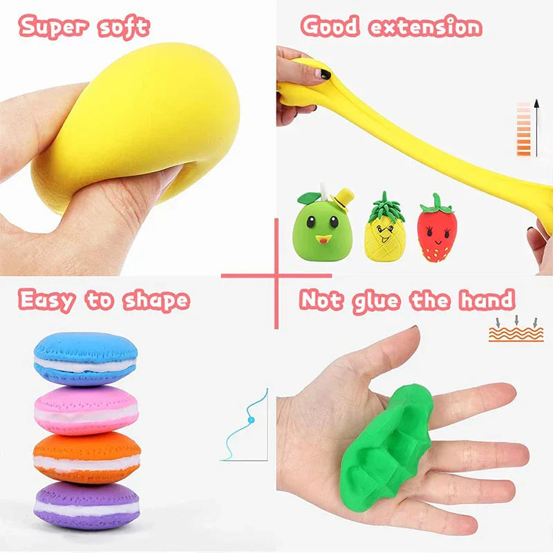 36 Colors Air Dry Plasticine Modeling Clay for