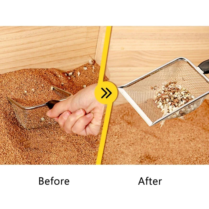 Scoops Terrarium Bedding Substrate Sand Sifter Stainless Steel