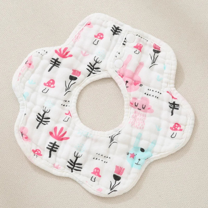 5pcs/batch thickened muslin 30X30cm cotton soft baby towel