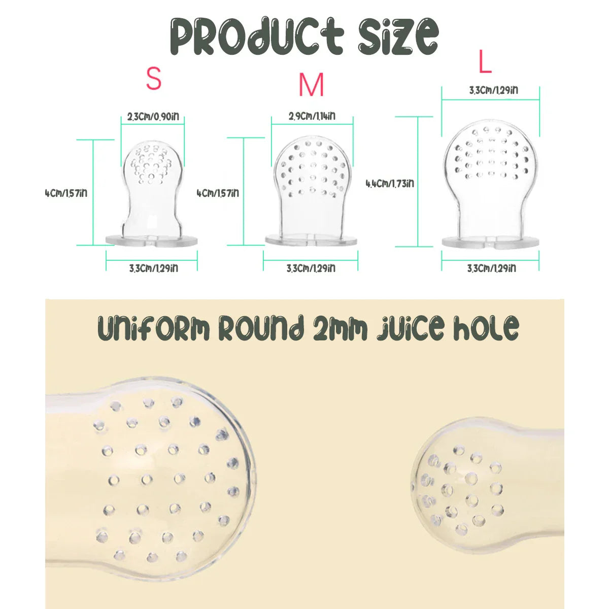 Baby Popsicle Molds with Baby Fruit Feeder Baby