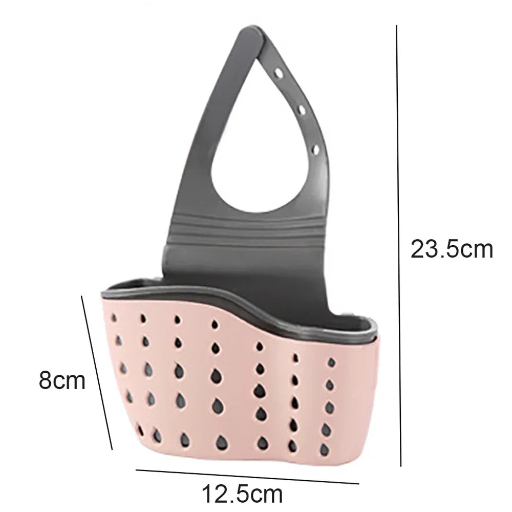 Kitchen Storage Drain Basket Soap Sponge Holder Kitchen