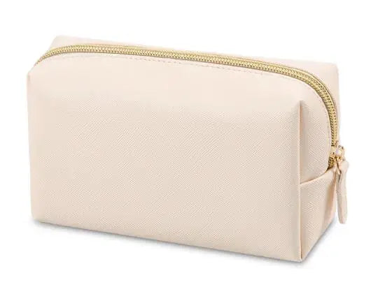Personalized Embroidery Small Makeup Bag PU Leather Travel