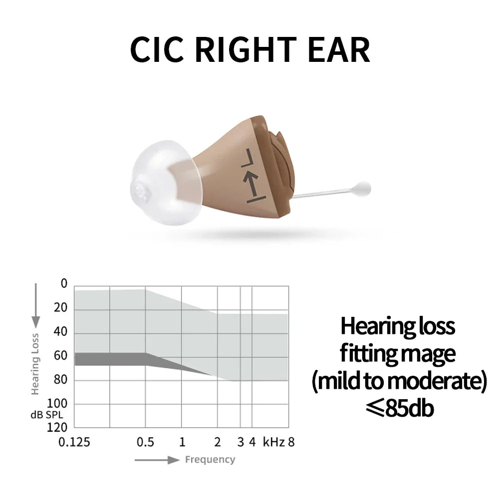 Signia Invisible Hearing Aid 8 Channel Programmable Digital