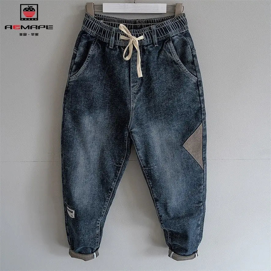 Spring and Autumn Drawstring Hip Hop Baggy Designer