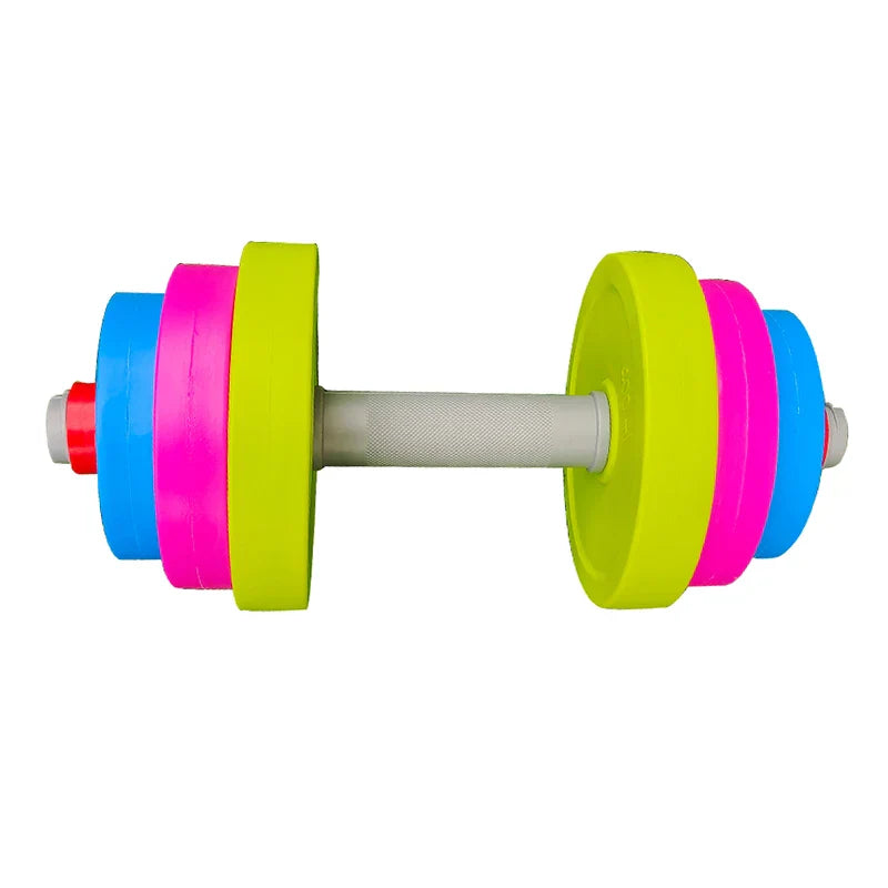 Children dumbbell detachable long barbell child boy girl