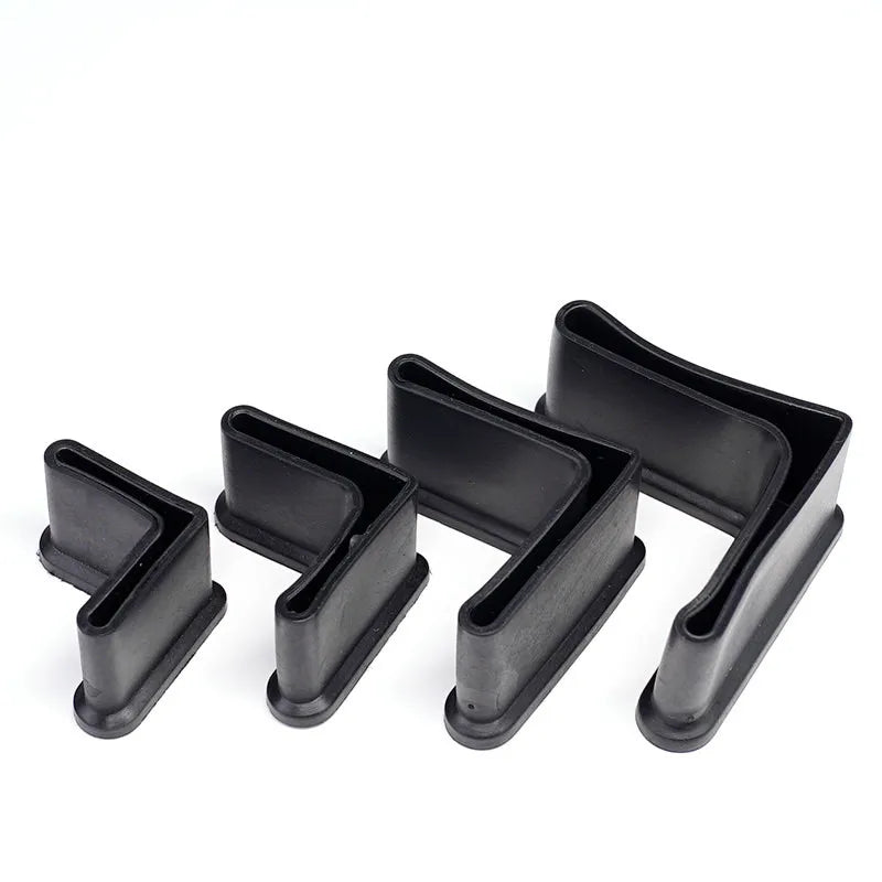 4pc Rubber triangle iron foot cover L-shaped soft