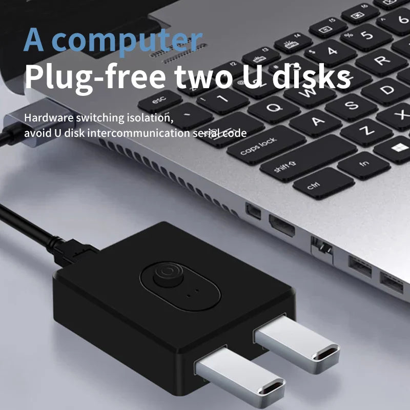 USB Switcher Hub Bi-Direction 1x2 2x1 USB3.0 Splitter