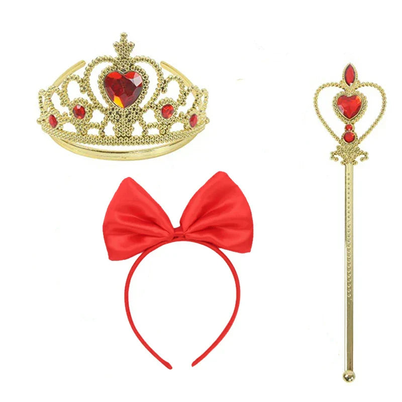 Girls Princess Snow White Accessory Party Tiara Crown