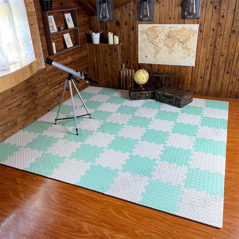 16-Piece Thick Baby Activity Play Mat - Anti-Collision Gymnasium Pad