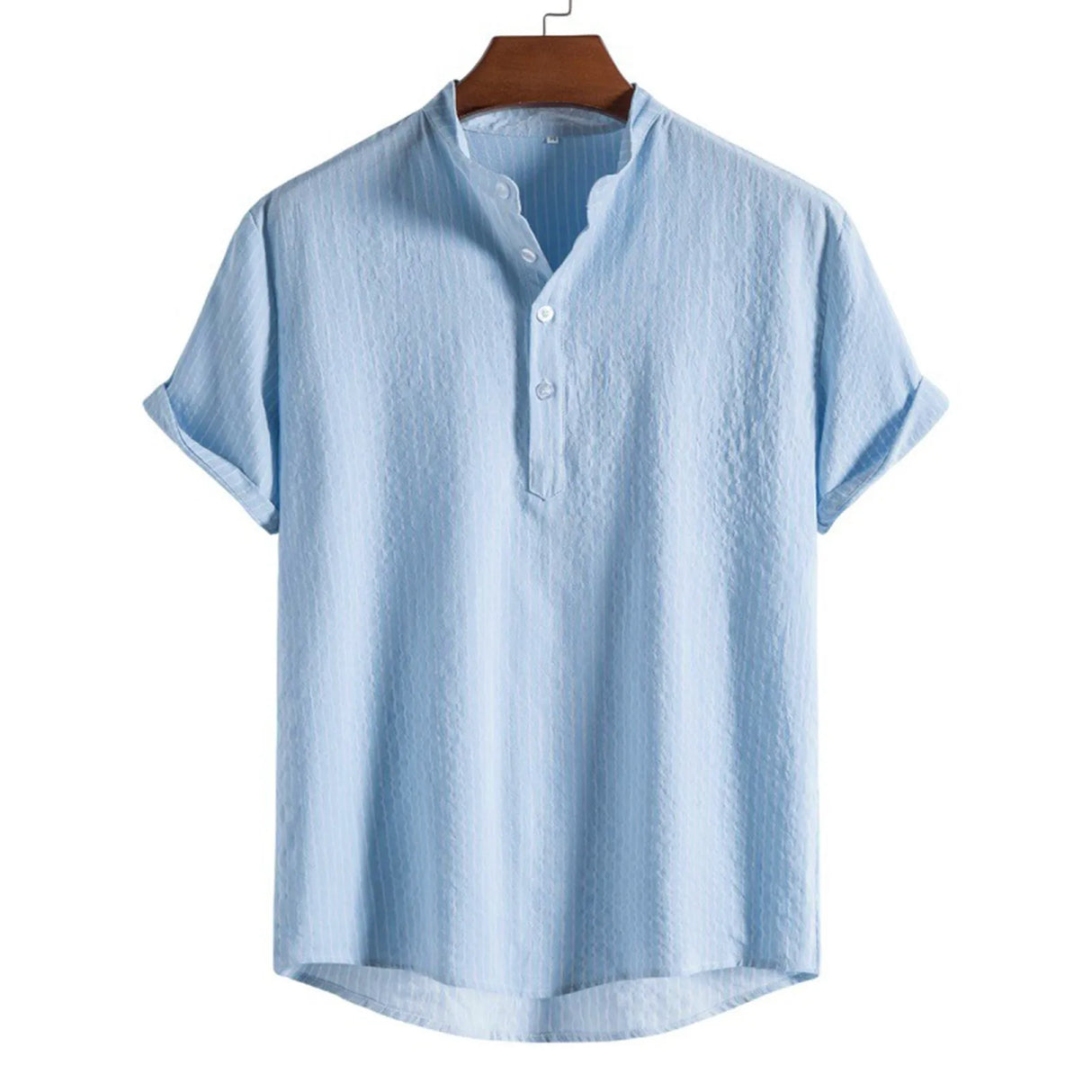 Men's Casual Blouse Cotton Linen Shirt Loose Tops