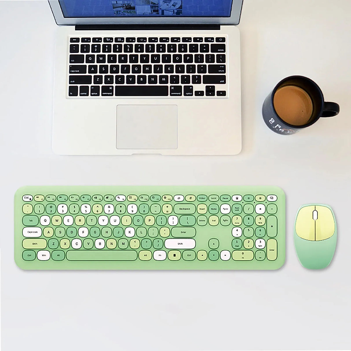 Wireless Keyboard Mouse Combo 2.4G Compact Keyboard and
