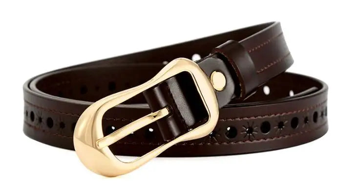 Women Belts Long Cow Genuine Leather Good Quality