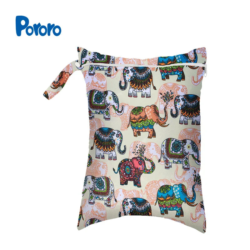 30*40cm Zippered Nappy Wetbags Waterproof Wet Dry Bag