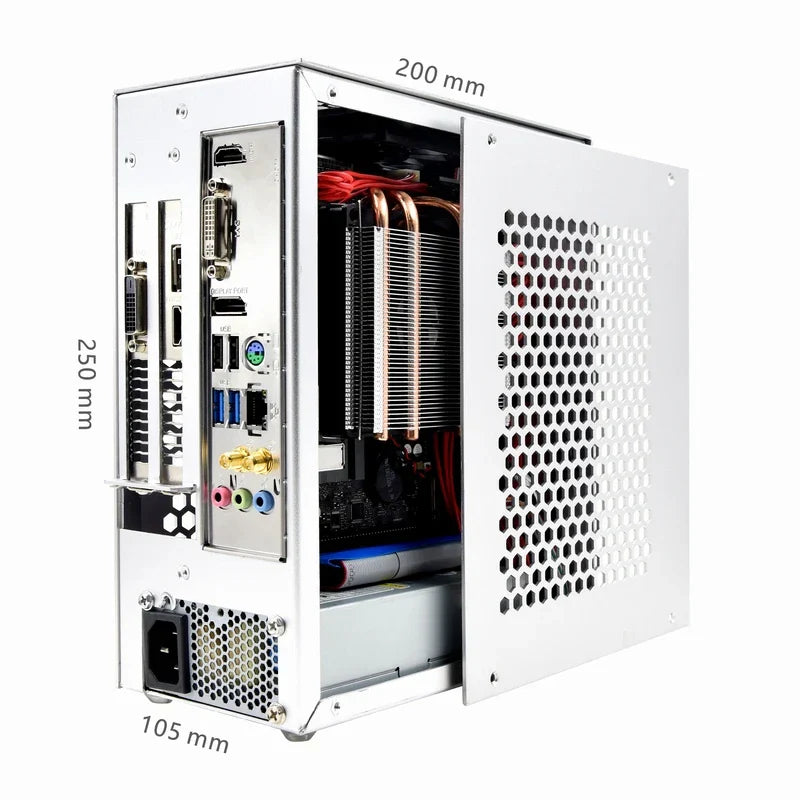 METALFISH S3 ITX A4 PC Gaming Case All