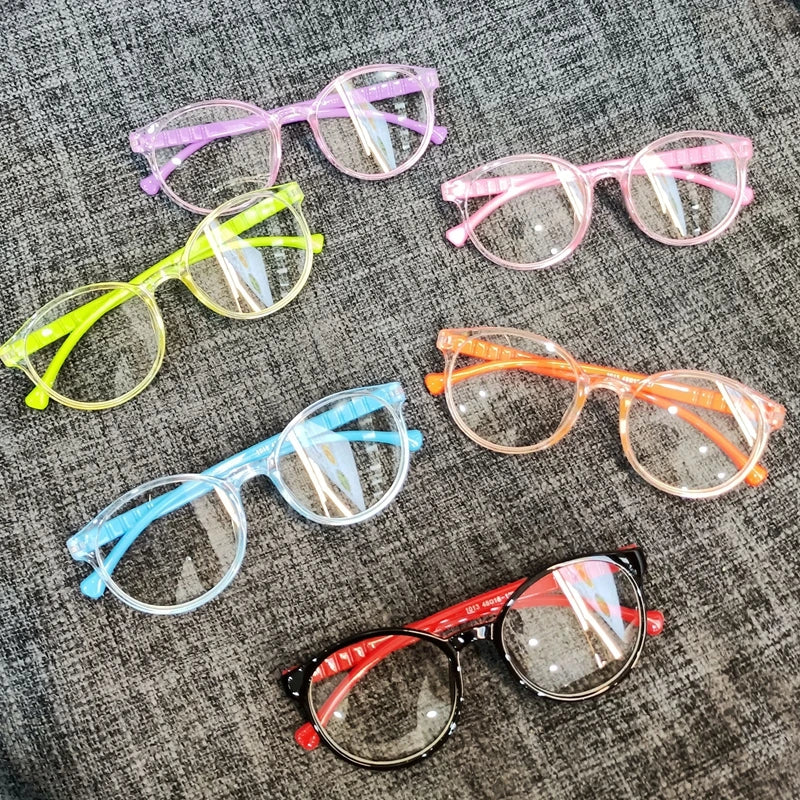 Kids Computer Glasses Round Blue Light Blocking Filter