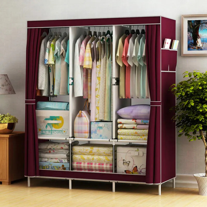 Bedroom Clothes Hanging Storage Wardrobe Dormitory Storage Cabinet