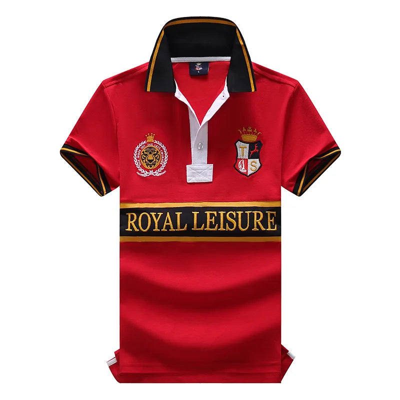 Summer High Quality Embroidery Polo Shirt Men Business