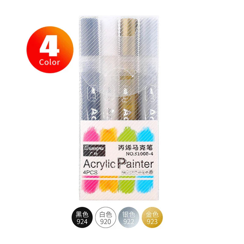 36 Colors Acrylic Paint Markers Pens Set for