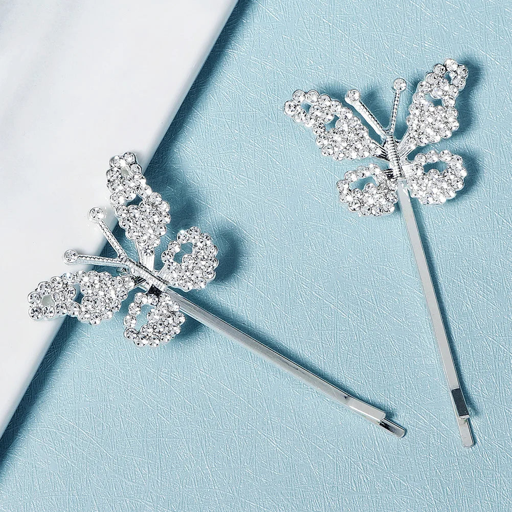 Miallo Fashion Rhinestone Hair Clips for Women Girls