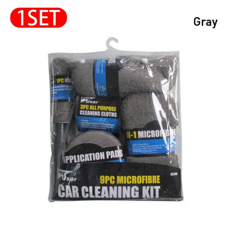 9pcs Wash Sponge Auto Applicator Pads Car Wipe