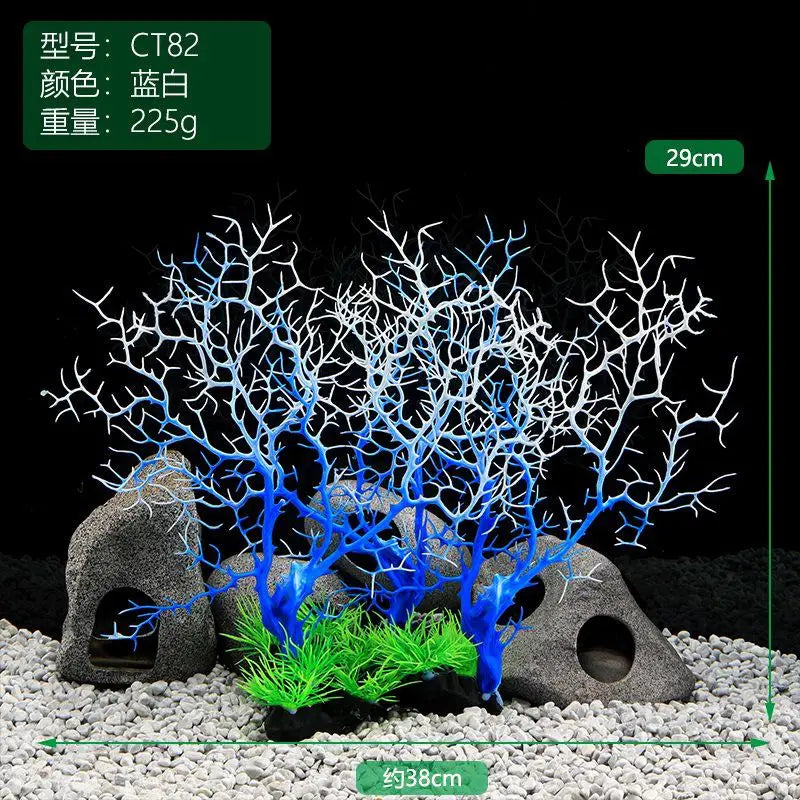 New Simulation Coral Aquarium Landscape Decorations Willow Iron