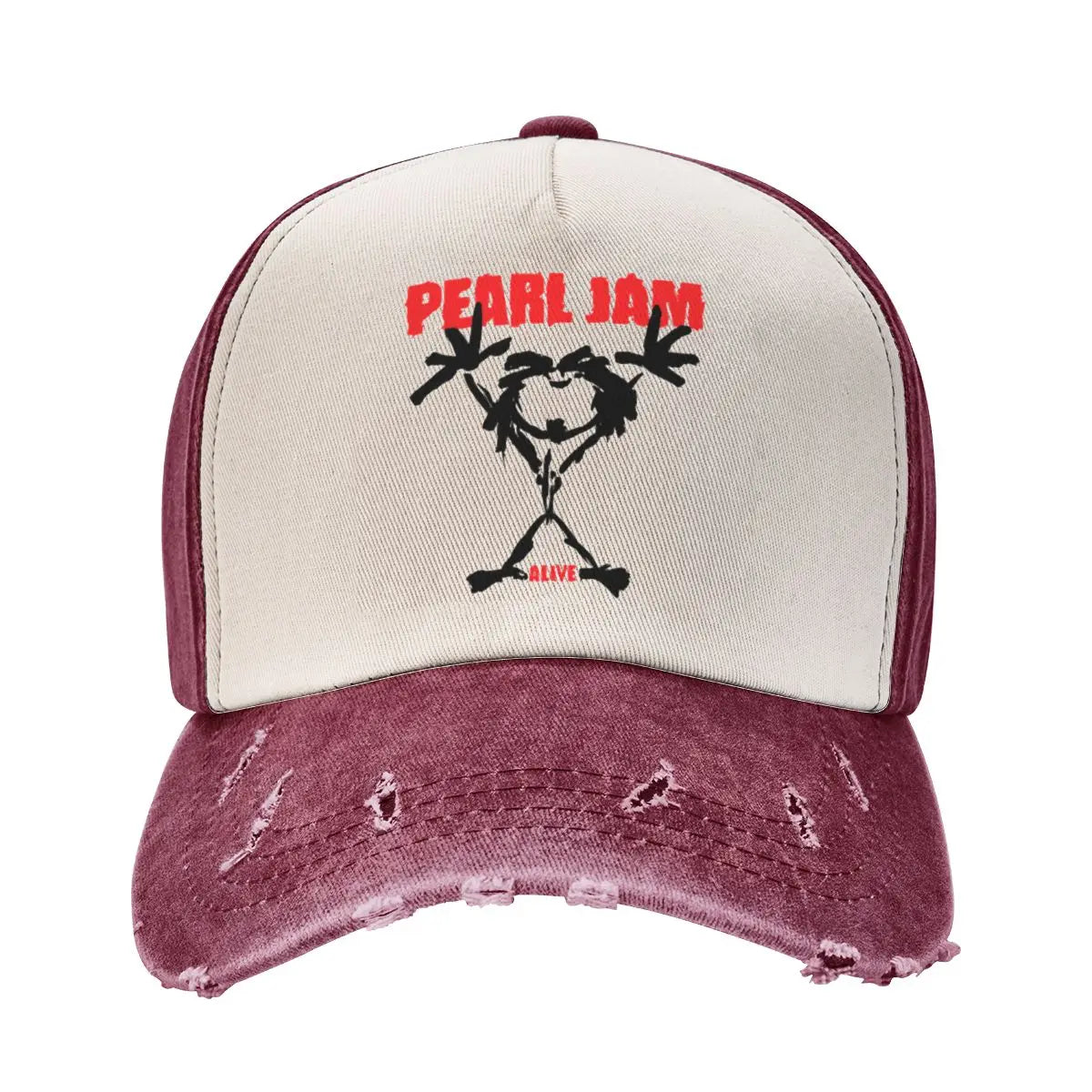 Baseball Cap Pearls Jam Rock Band Outfit for